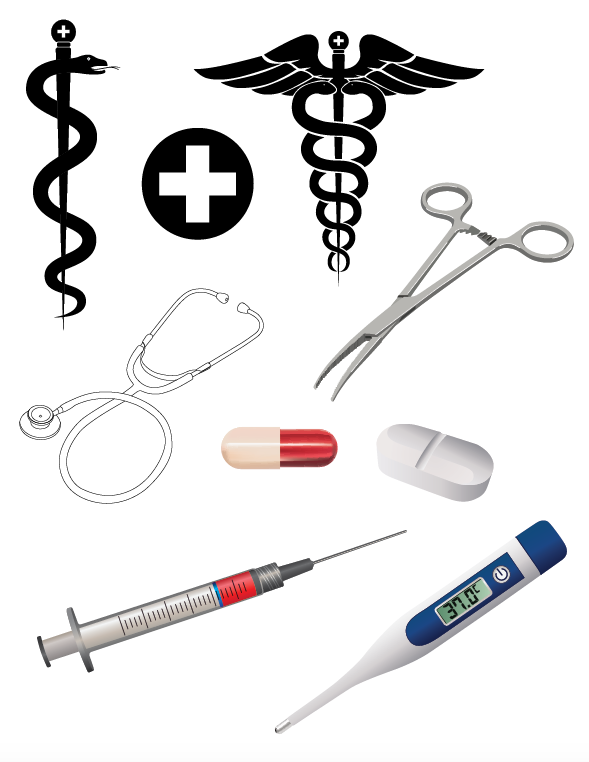 Medical Symbols and Equipment | Cheap Vector Art